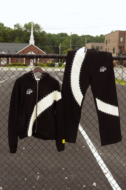 Obsidian Cream Full Sweatsuit